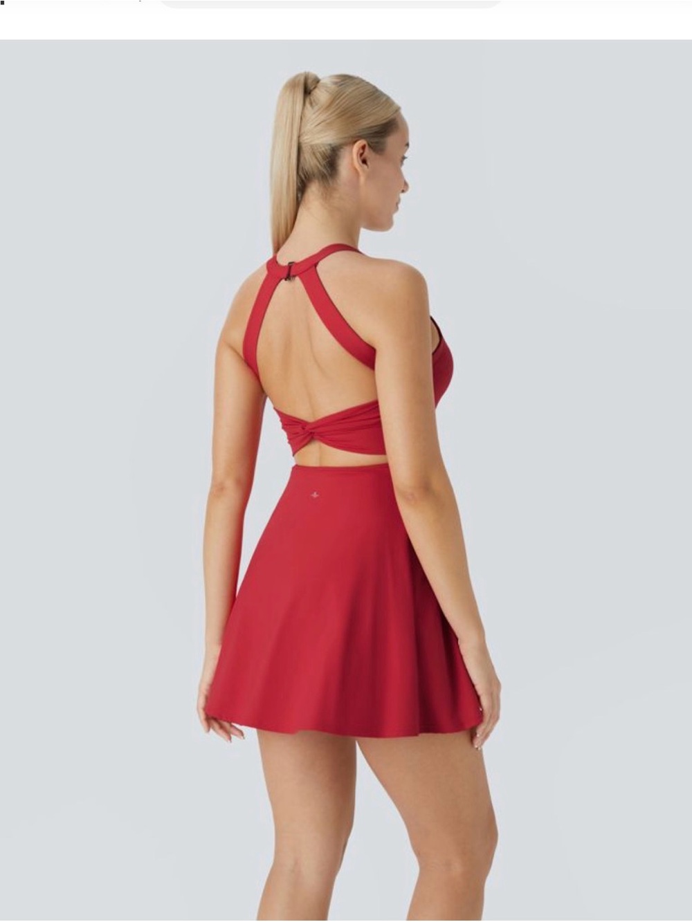 Backless Criss-Cross Active Dress - Picture 2 of 6